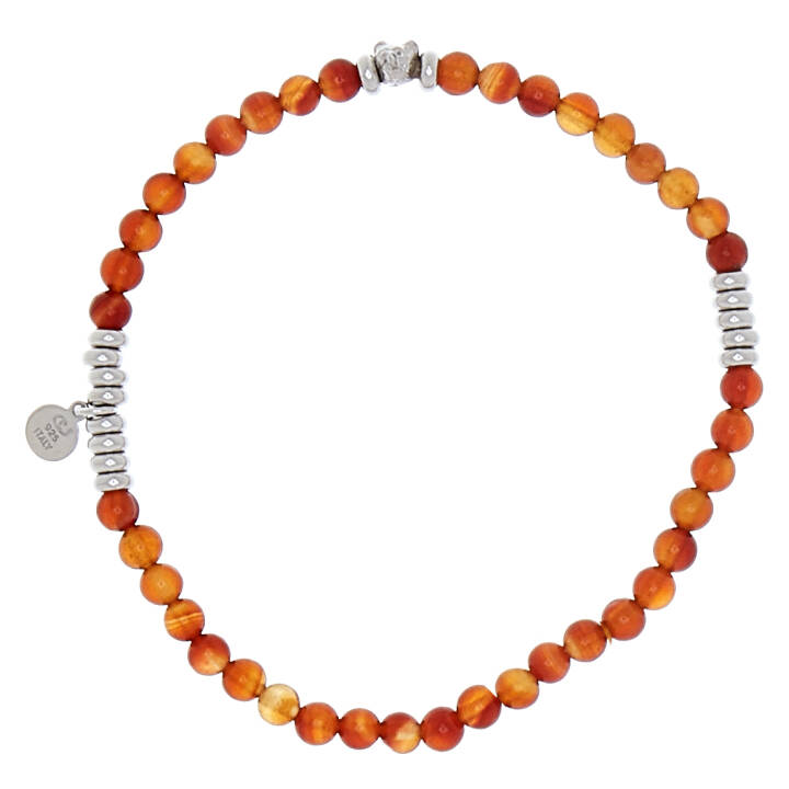 Product Image for CU JEWELLERY Bear elastic brace Armbanden orange Zilver cm