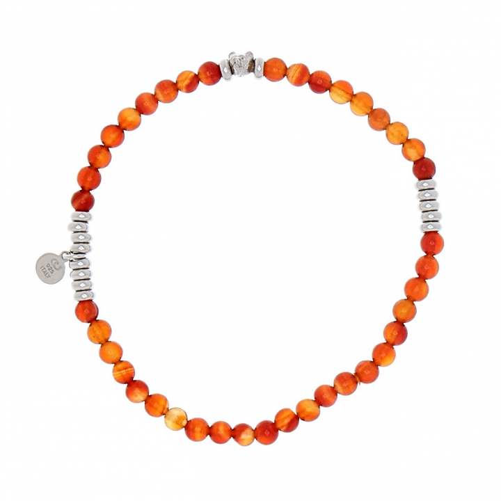 Product Image for CU JEWELLERY Bear elastic brace Armbanden orange Zilver 21 cm