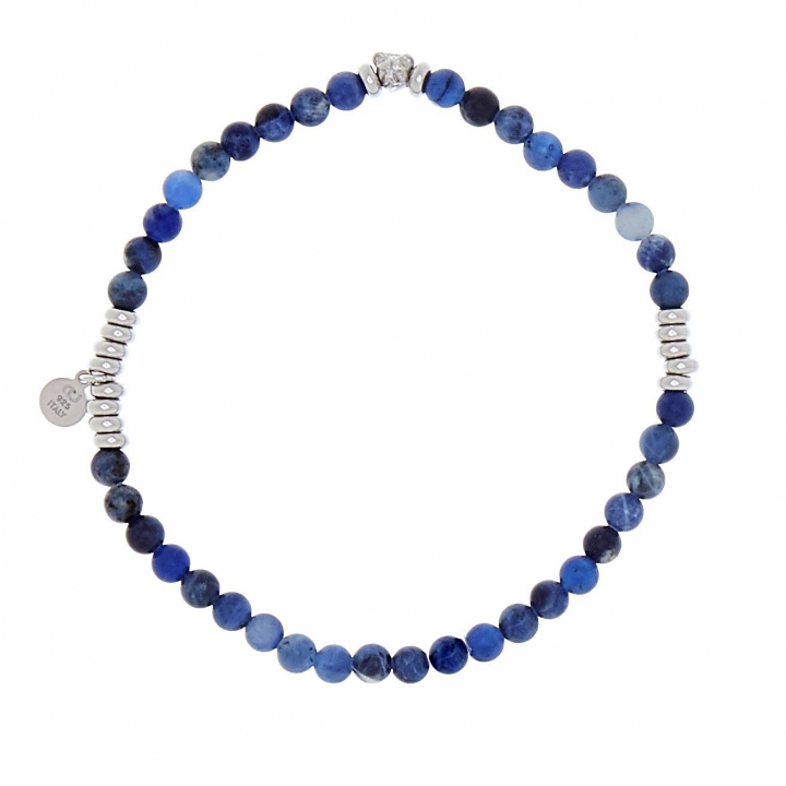 Product Image for CU JEWELLERY Bear elastic brace Armbanden blue Zilver 21 cm