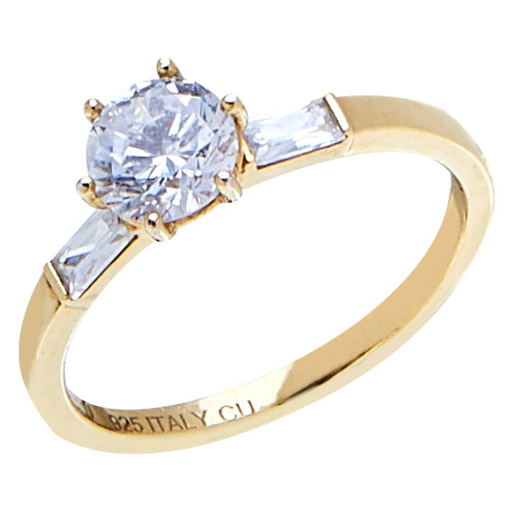 Product Image for CU JEWELLERY Two tripple stone ring goud 16