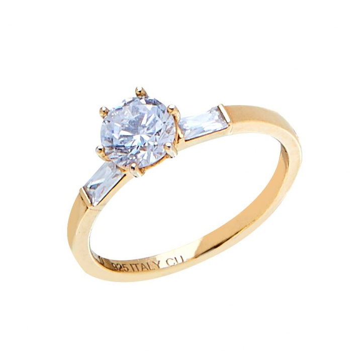 Product Image for CU JEWELLERY Two tripple stone ring goud 17.5