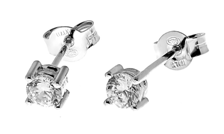 Product Image for CU JEWELLERY Two square stone stud Oorbel - Zilver