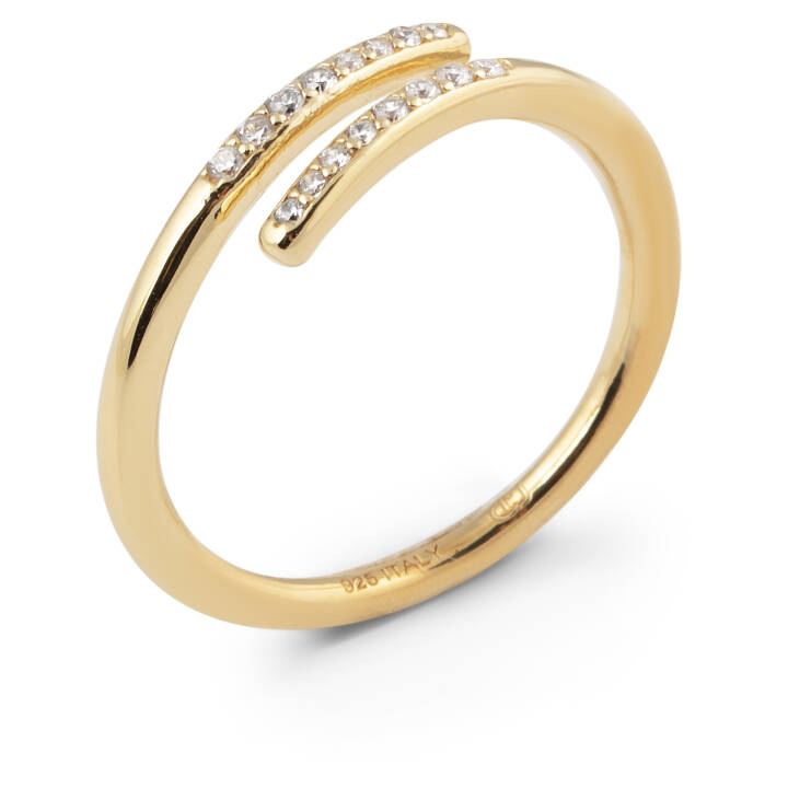 Loop stone ring goud in de groep Ringen bij SCANDINAVIAN JEWELRY DESIGN (1927520164V)
