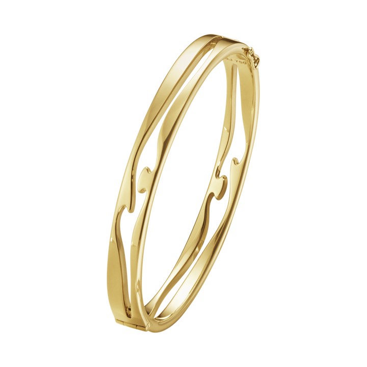 FUSION OPEN BANGLE Armbanden goud in de groep Armbanden / Bangles bij SCANDINAVIAN JEWELRY DESIGN (20000054)