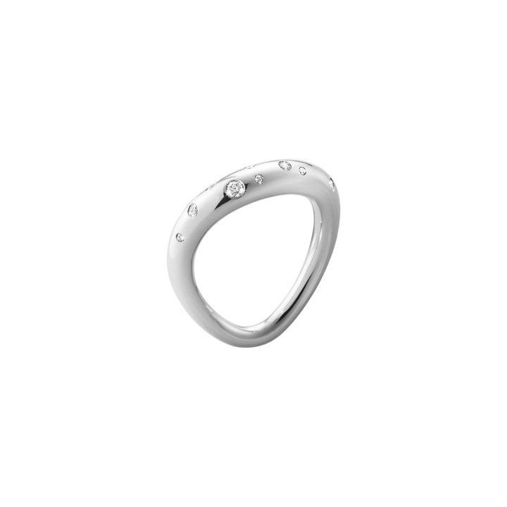 OFFSPRING Ring Diamant 0.14 ct Zilver in de groep Ringen / Diamanten ringen bij SCANDINAVIAN JEWELRY DESIGN (20000136)