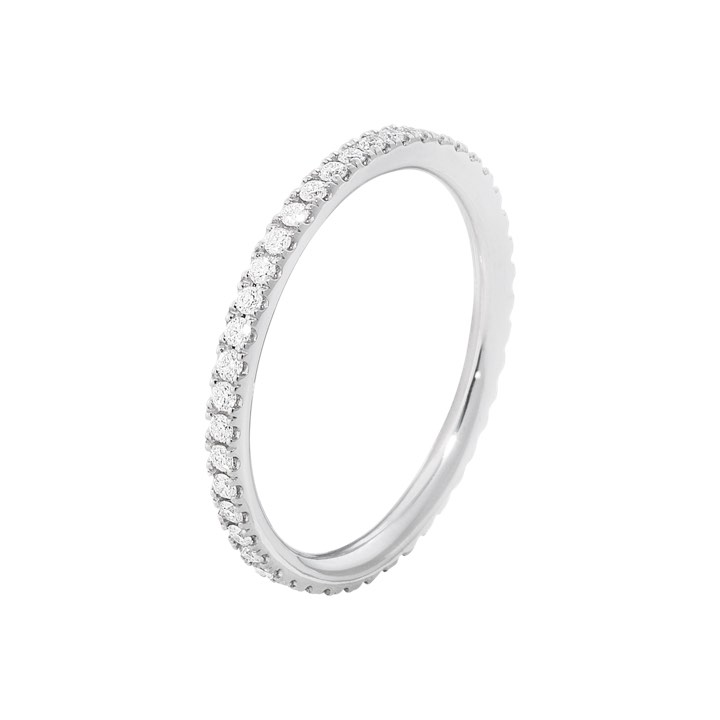 AURORA Ring Diamant 0.22 ct Witgoud in de groep Ringen / Verlovings- & trouwringen bij SCANDINAVIAN JEWELRY DESIGN (20000440)