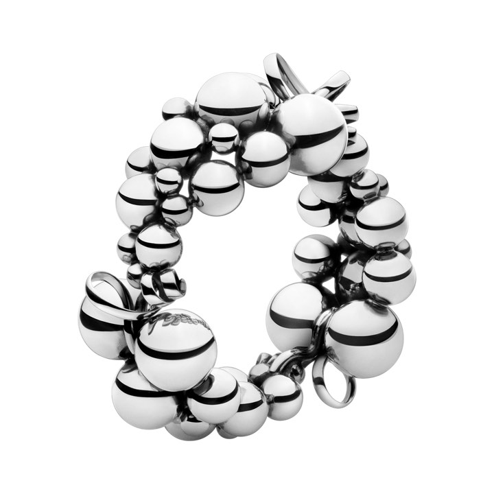 MOONLIGHT GRAPES Armbanden OXIDISED Zilver in de groep Armbanden / Zilveren armbanden bij SCANDINAVIAN JEWELRY DESIGN (20000675)