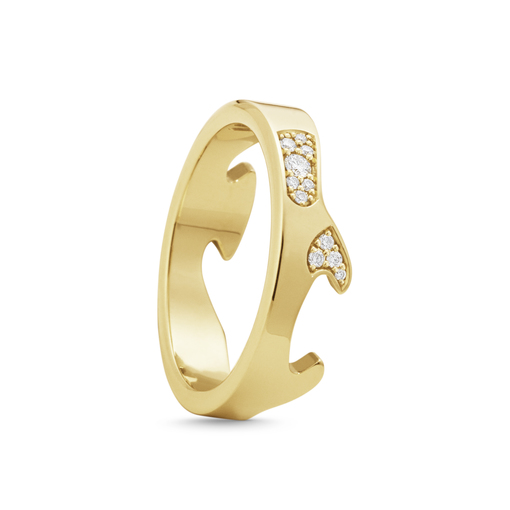 FUSION END Ring Diamant (Goud) in de groep Ringen / Verlovings- & trouwringen bij SCANDINAVIAN JEWELRY DESIGN (20001060)