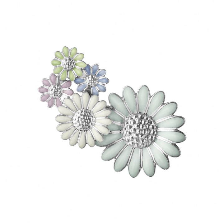 Product Image for Georg Jensen DAISY MEDIUM EAR CUFF (Zilver) MULTI COLOUR ENAMEL Vänster