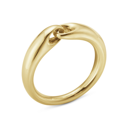 REFLECT SMALL LINK Ring Goud in de groep Ringen / Gouden ringen bij SCANDINAVIAN JEWELRY DESIGN (20001173)