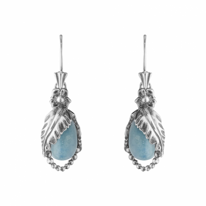 Product Image for Georg Jensen 2023 HERITAGE Oorbel Zilver BLUE QUARTZ