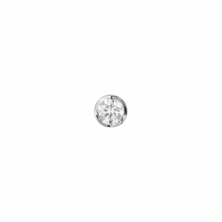 GJ SIGNATURE SOLITAIRE EARSTUD White Gold DIAMOND 0.05 CT in de groep Oorbellen / Diamanten oorbellen bij SCANDINAVIAN JEWELRY DESIGN (20001347)