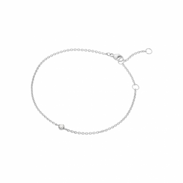 Product Image for Georg Jensen GJ SIGNATURE BRACELET White Gold DIAMOND 0.05 CT 18 CM