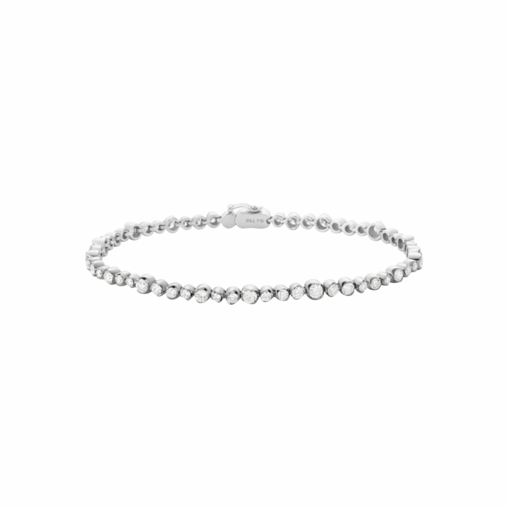 SIGNATURE TENNISBRACELET White Gold DIAMOND in de groep Armbanden / Witgouden armbanden bij SCANDINAVIAN JEWELRY DESIGN (20001353)