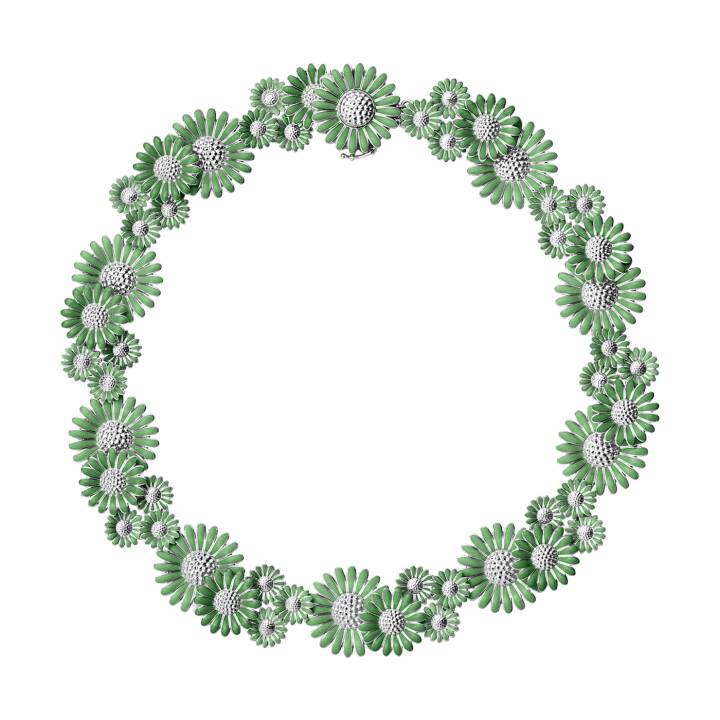 Product Image for Georg Jensen DAISY Halsband SILVER VIVID GREEN ENAMEL SM