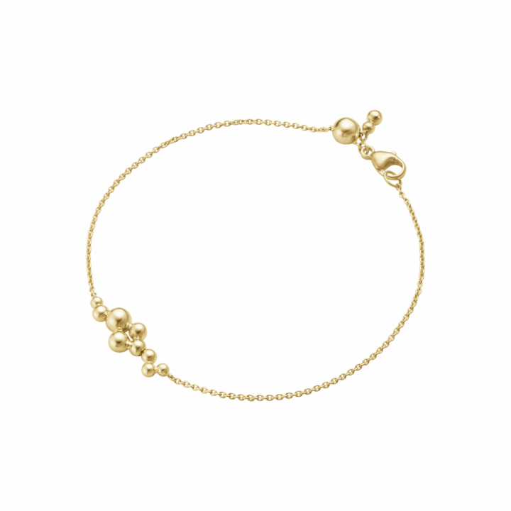 GRAPE CHAIN BRACELET Goud 18 CM in de groep Armbanden / Gouden armbanden bij SCANDINAVIAN JEWELRY DESIGN (20001424)