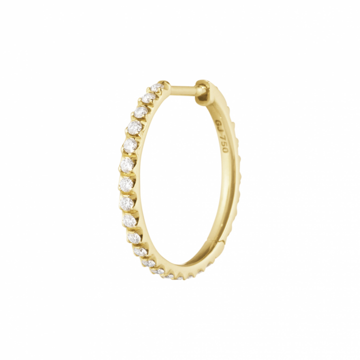 GJS L EARHOOPS Gold 0.15 in de groep Oorbellen / Gouden oorbellen bij SCANDINAVIAN JEWELRY DESIGN (20001504)