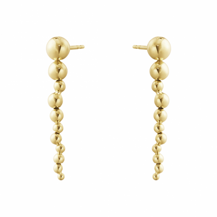 MOONLIGHT GRAPES Long Earrings Gold in de groep Oorbellen / Gouden oorbellen bij SCANDINAVIAN JEWELRY DESIGN (20001634)