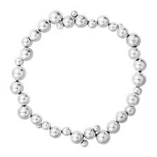 MOONLIGHT GRAPES Necklace Silver in de groep Kettingen / Zilveren kettingen bij SCANDINAVIAN JEWELRY DESIGN (20001661)