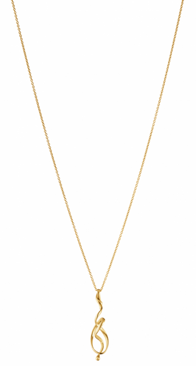 FORGET-ME-KNOT, Torun Necklace Gold in de groep Kettingen / Gouden kettingen bij SCANDINAVIAN JEWELRY DESIGN (20001680)