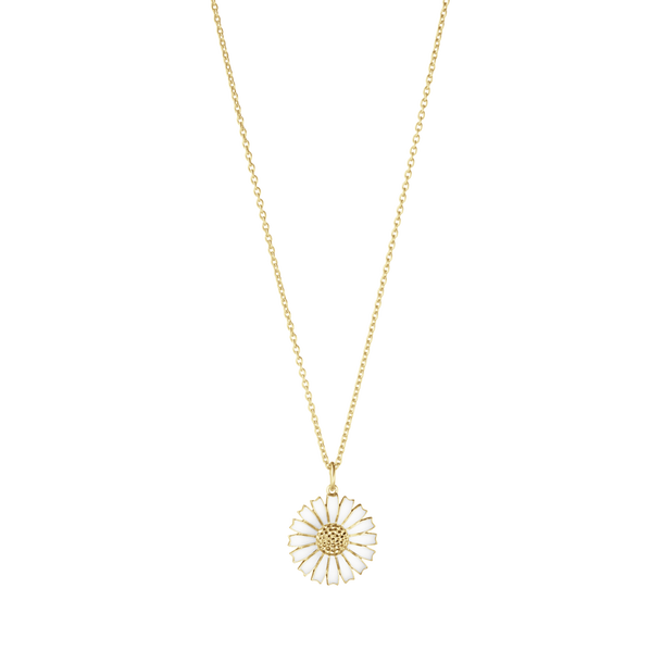 DAISY Pendant Gold-plated Silver 18 MM in de groep Kettingen / Gouden kettingen bij SCANDINAVIAN JEWELRY DESIGN (20001774)