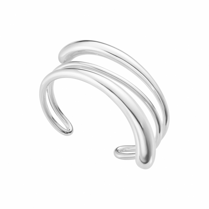 MERCY BIG TWIST BANGLE SILVER in de groep Armbanden / Bangles bij SCANDINAVIAN JEWELRY DESIGN (20001838)
