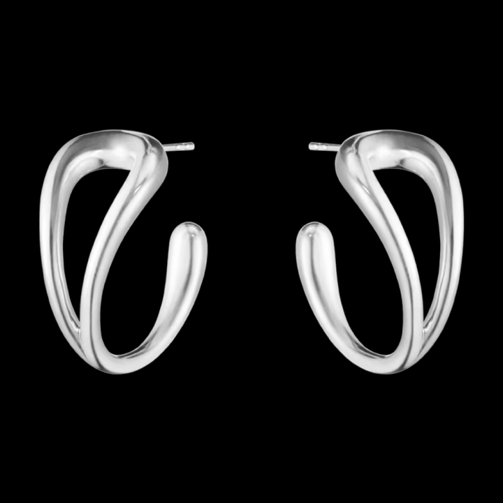 MERCY SWIRL EARHOOP SILVER in de groep Oorbellen / Zilveren oorbellen bij SCANDINAVIAN JEWELRY DESIGN (20001840)