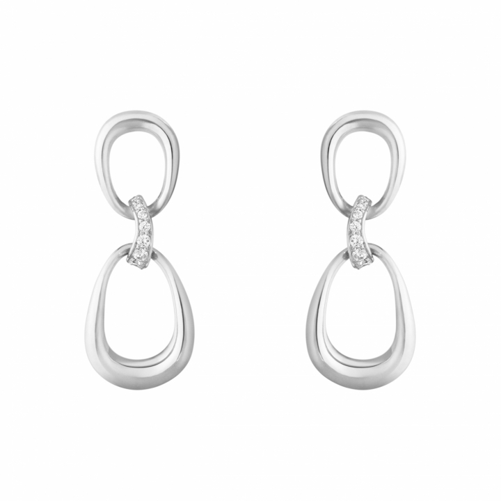 OFFSPRING Earrings Silver Diamonds 0.05ct in de groep Oorbellen / Diamanten oorbellen bij SCANDINAVIAN JEWELRY DESIGN (20001848)