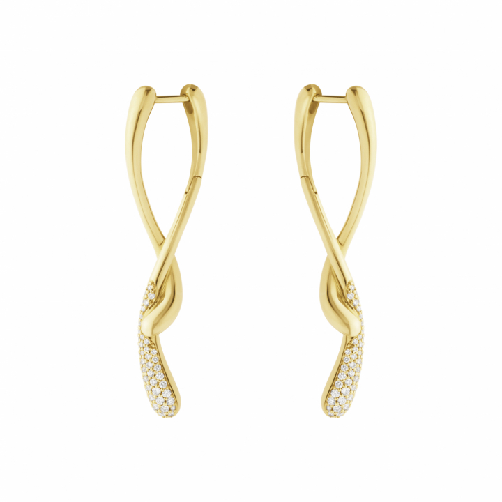 Mercy Earrings Gold 0,37ct in de groep Oorbellen / Diamanten oorbellen bij SCANDINAVIAN JEWELRY DESIGN (20001933)