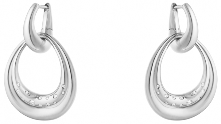 Offspring Earrings medium 0,08ct Silver in de groep Oorbellen / Diamanten oorbellen bij SCANDINAVIAN JEWELRY DESIGN (20001958)