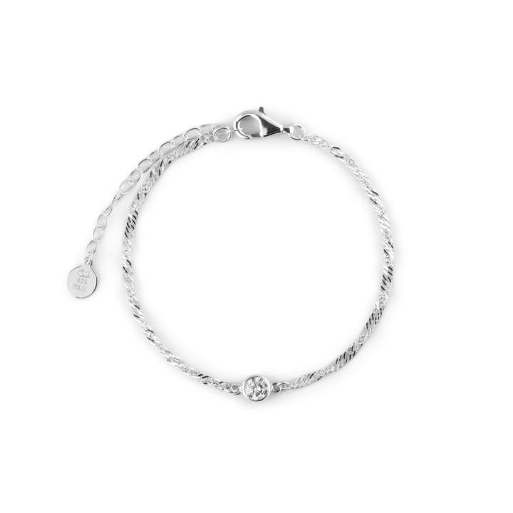 Cubic single brace Armbanden Zilver in de groep Armbanden / Zilveren armbanden bij SCANDINAVIAN JEWELRY DESIGN (2017370004)