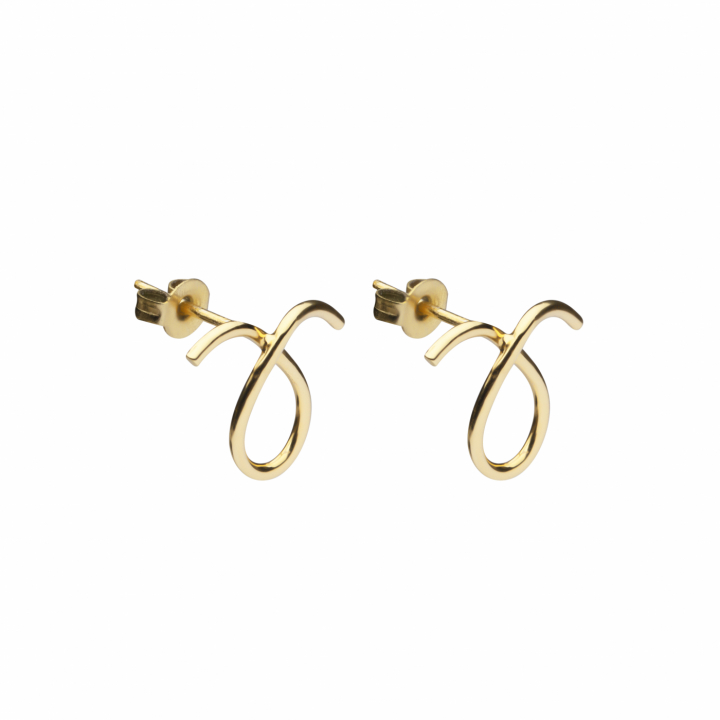 Loop small Earring (Goud) in de groep Oorbellen / Gouden oorbellen bij SCANDINAVIAN JEWELRY DESIGN (2126420003)