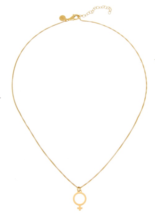 Letters venus big neck Goud 42-47 cm in de groep Kettingen / Gouden kettingen bij SCANDINAVIAN JEWELRY DESIGN (2212120002)