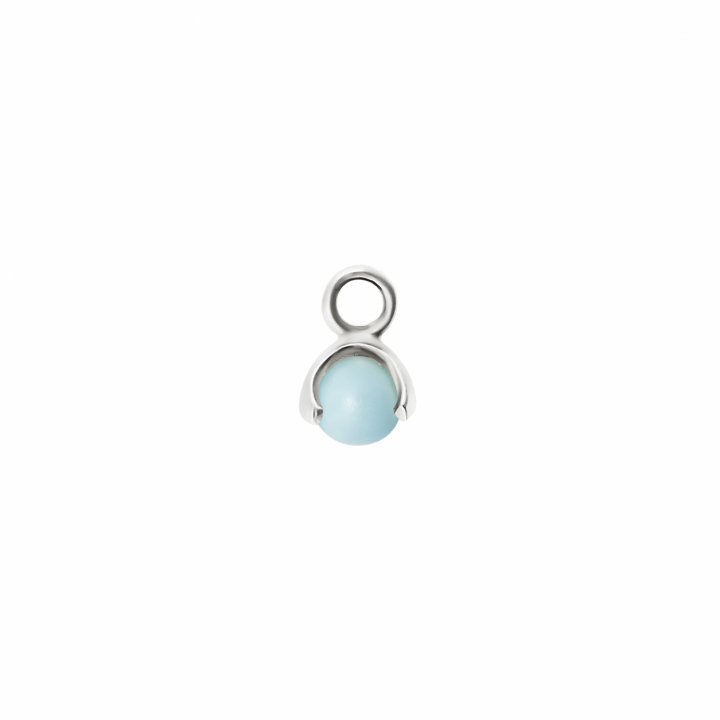 Product Image for CU JEWELLERY Letters stone 12 turquoise pend Zilver