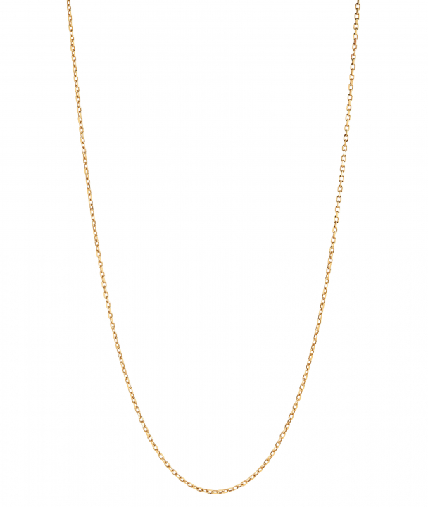 Chain 50 Adjustable Necklace 50 Goldplated Silver (One) in de groep Kettingen / Gouden kettingen bij SCANDINAVIAN JEWELRY DESIGN (300370YG-50)