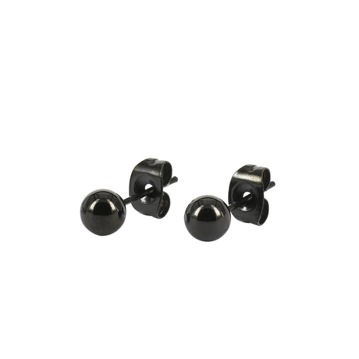 ZERO Oorbellen zwart in de groep Oorbellen / Zilveren oorbellen bij SCANDINAVIAN JEWELRY DESIGN (350560)