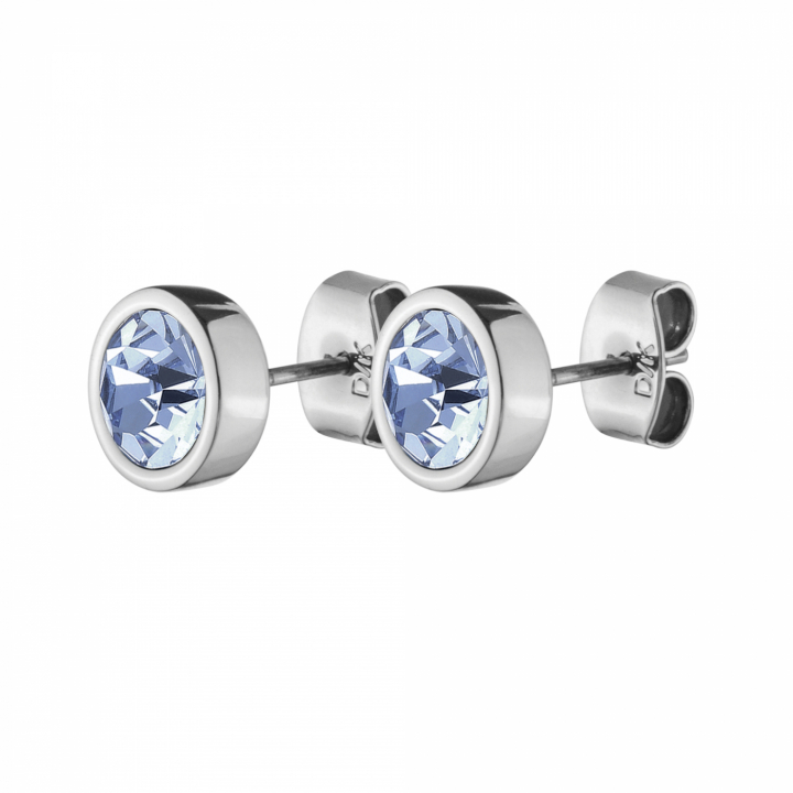 Product Image for DYRBERG/KERN NOBLE Zilver LIGHT SAPPIRE Oorbel