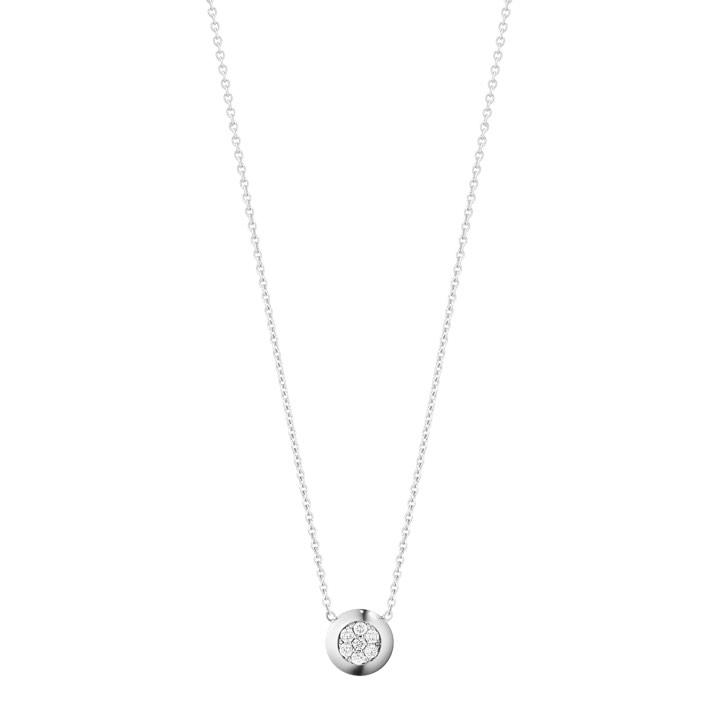 AURORA Hanger Witgoud Diamant PAVÉ 0.10 ct CT in de groep Kettingen / Diamanten kettingen bij SCANDINAVIAN JEWELRY DESIGN (3517137)
