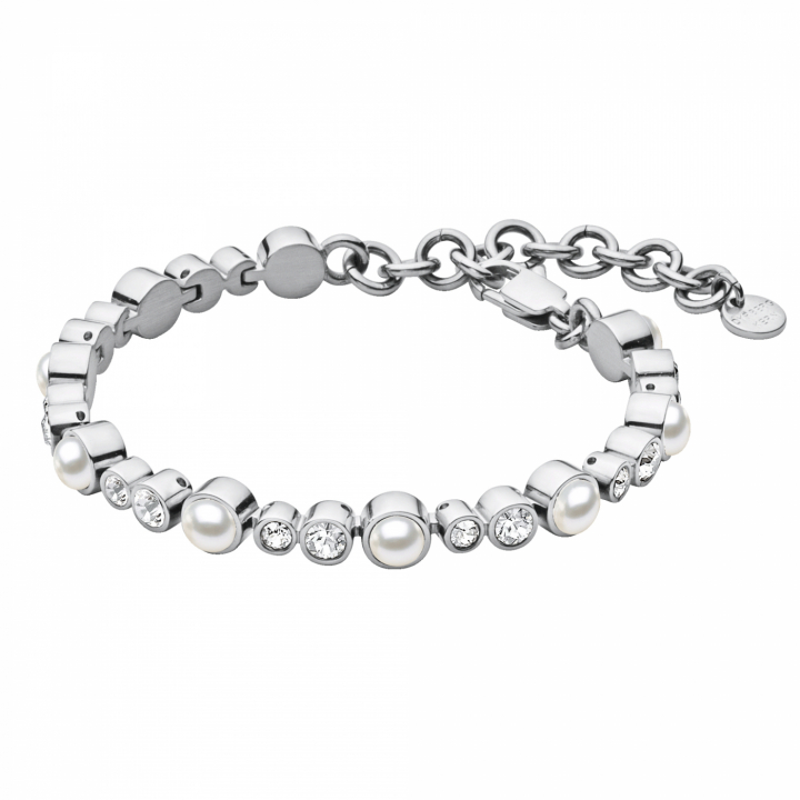 SACHA Armbanden Zilver/white pearl  in de groep Armbanden / Zilveren armbanden bij SCANDINAVIAN JEWELRY DESIGN (352174)