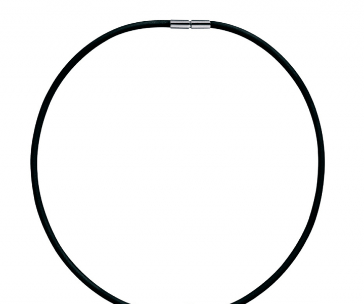 Necklace rubber 4mm (no pendant) in de groep Kettingen / Zilveren kettingen bij SCANDINAVIAN JEWELRY DESIGN (353276)