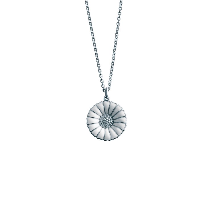 Product Image for Georg Jensen DAISY Hanger Zilver RH WHITE ENAMEL 18 MM