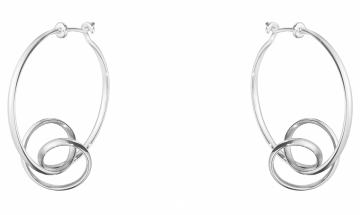 FORGET-ME-KNOT, Torun Hoop Earrings Silver in de groep Oorbellen / Zilveren oorbellen bij SCANDINAVIAN JEWELRY DESIGN (3539342)