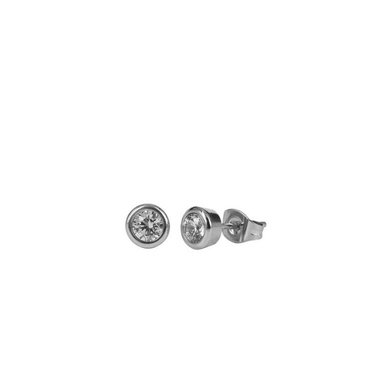 LILLY 4 mm Oorbellen Staal in de groep Oorbellen / Zilveren oorbellen bij SCANDINAVIAN JEWELRY DESIGN (357637)