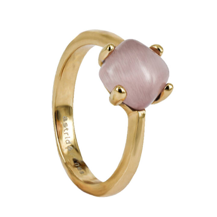 Product Image for astrid&agnes VICTORIA Goud/Rosa ring S