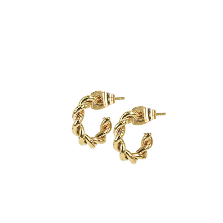 TWIST Mini Oorbellen Goud in de groep Oorbellen / Gouden oorbellen bij SCANDINAVIAN JEWELRY DESIGN (359112)