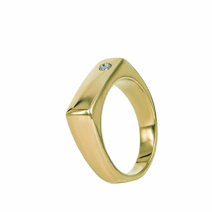 NOUR Stone Goud ring in de groep Ringen bij SCANDINAVIAN JEWELRY DESIGN (359327V)