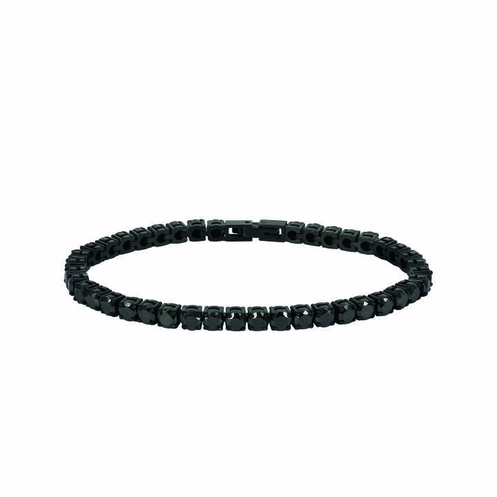 GLIMRA Armbanden zwart/zwart in de groep Armbanden bij SCANDINAVIAN JEWELRY DESIGN (359488V)
