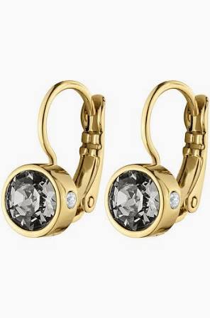 MADU SG GREY Earrings Gold  in de groep Oorbellen / Gouden oorbellen bij SCANDINAVIAN JEWELRY DESIGN (361066)
