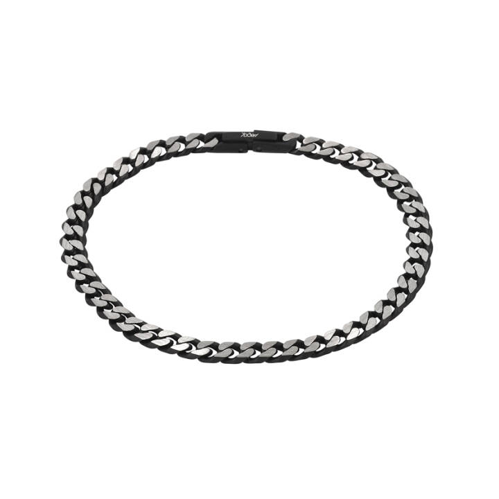 TEXAS Small Armbanden zwart/Staal in de groep Armbanden bij SCANDINAVIAN JEWELRY DESIGN (362396)