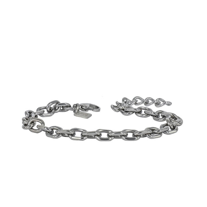 CHARLIE Chain Armbanden Blankt Staal in de groep Armbanden bij SCANDINAVIAN JEWELRY DESIGN (364871)